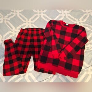 Place Red and Black Buffalo Plaid Kids Pajama Set